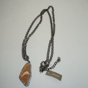 Chico's Lynn Pendant Crystal Necklace